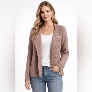 Chico’s Cozy Open-Front Knit Cardigan Sweater